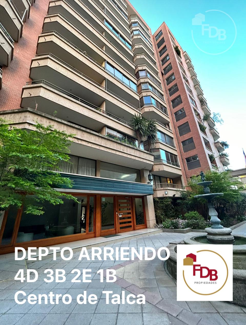 ARRIENDO DEPTO 4D 3B 2E 1B Centro Talca 